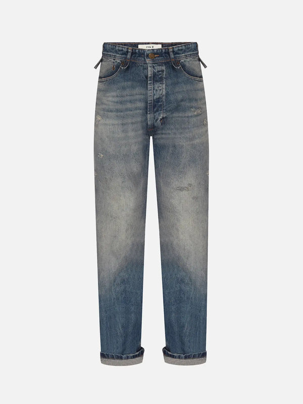 IN.K II Authentic Washed Slim Jean - Ember Indigo, ön görünüm