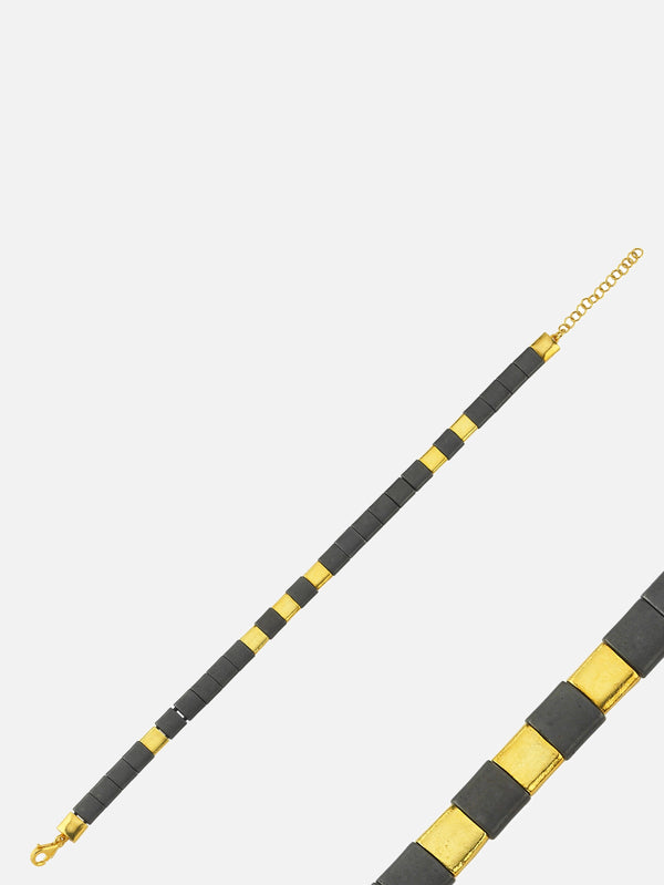 MICHAEL'S, Vermeil Black Hematite Bead Bracelet, BİLEKLİK, shopi go'da!