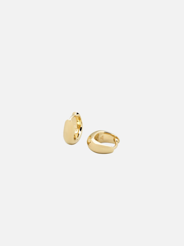 TOM WOOD, Ice Huggies Earrings - Gold, KÜPE, shopi go'da!