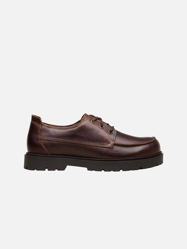 BIRKENSTOCK Highwood Moc Lace Low NL Chocolate – Chocolate, yandan görünüm