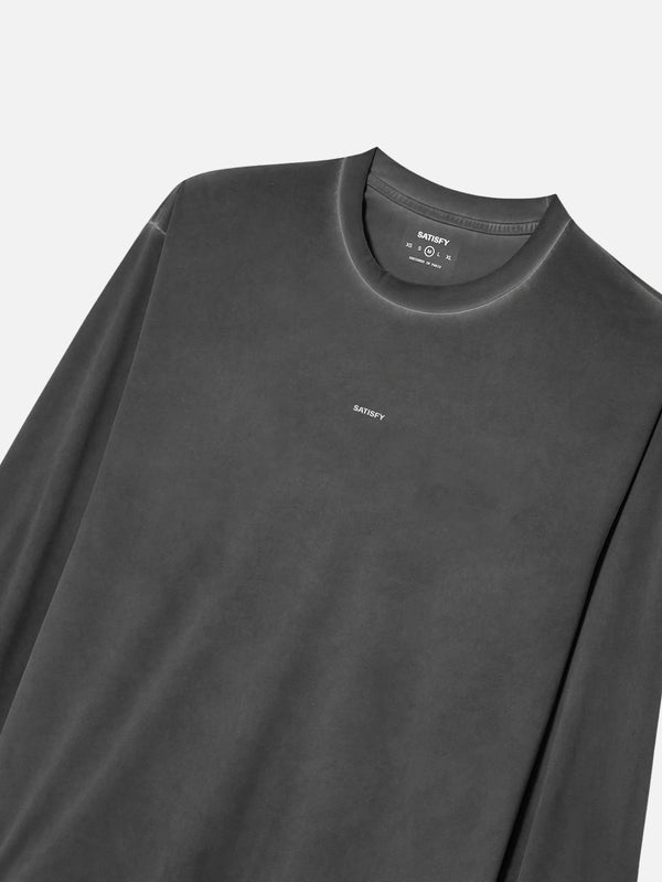 SATISFY, AuraLite Long Tee - Pigment Black, T-SHIRT, shopi go'da!