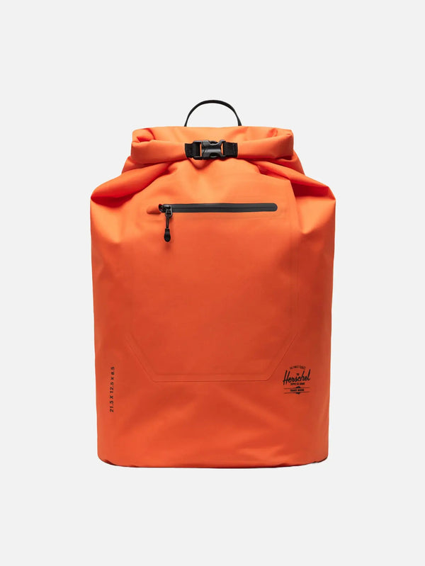 HERSCHEL Dry Bag Backpack – Vermillion Orange, önden görünüm