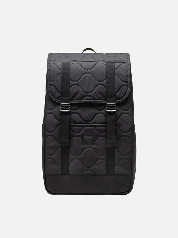Retreat Quilted Capsule Backpack 23L - Black