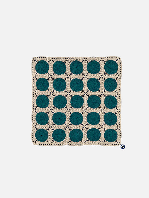 OHM HANDMADE, Dots - Beige/Green, MASA ÖRTÜSÜ, shopi go'da!
