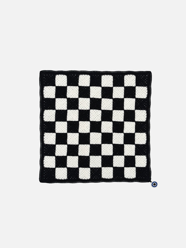 OHM HANDMADE, Checkered - Black/White, MASA ÖRTÜSÜ, shopi go'da!