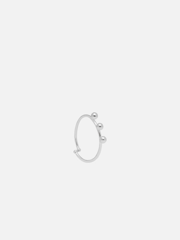 DIECI DITA, Orbit IIIA Ring - Silver, YÜZÜK, shopi go'da!