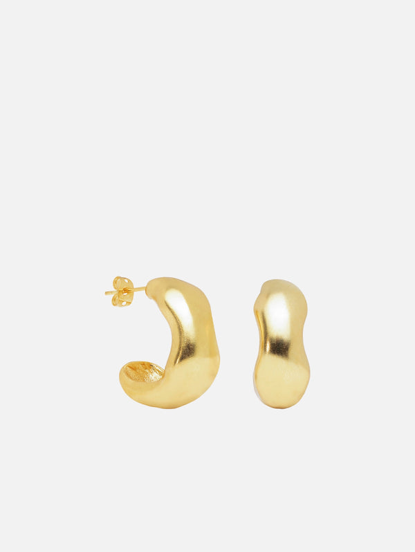DIECI DITA, Matter Earrings - Gold, KÜPE, shopi go'da!