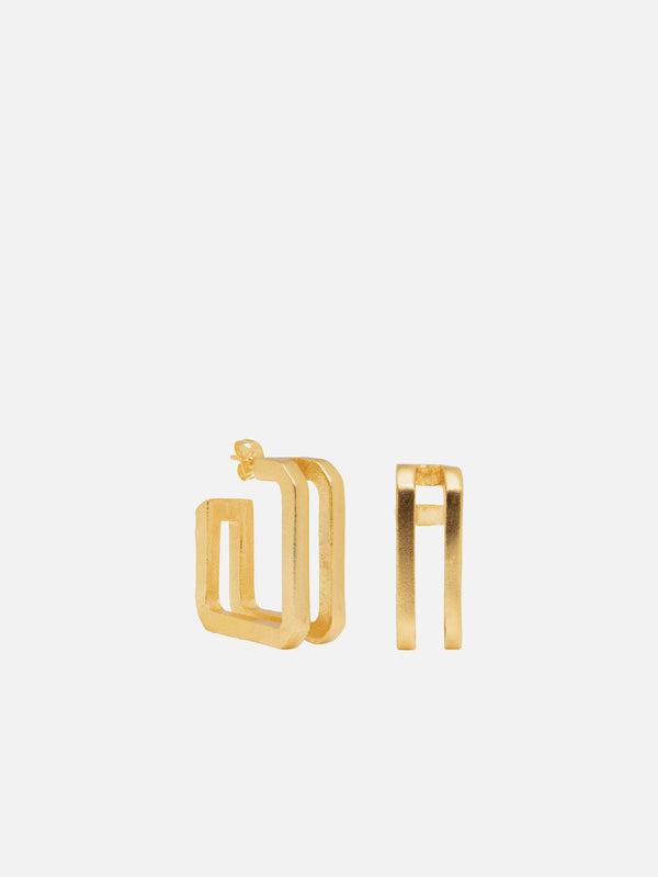 DIECI DITA, Nova Earrings - Gold, KÜPE, shopi go'da!