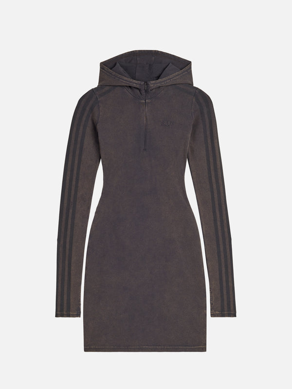 ADIDAS ORIGINALS, AVAVAV x adidas Hooded Dress - Carbon, SWEATSHIRT, shopi go'da!
