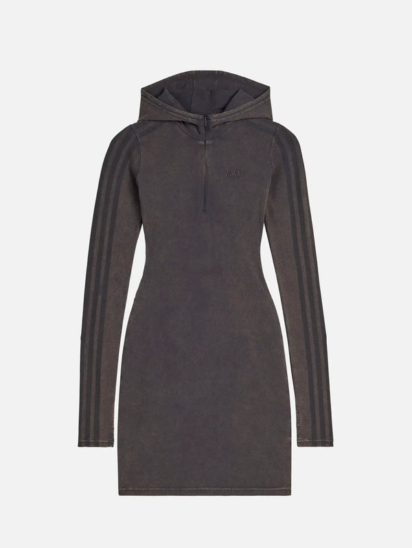 ADIDAS ORIGINALS AVAVAV x adidas Hooded Dress - Carbon - Uncategorized SWEATSHIRT