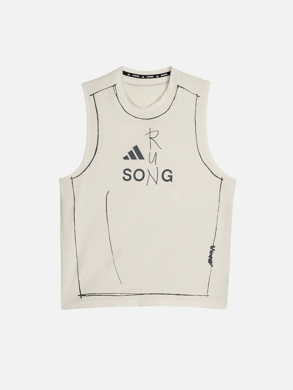 ADIDAS ORIGINALS Song For The Mute x adidas Knit Running Tank - Chalk White - Uncategorized ATLET