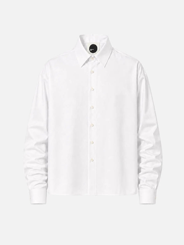 shopi go Meguro Regular Shirt - White – White, ön görünüm
