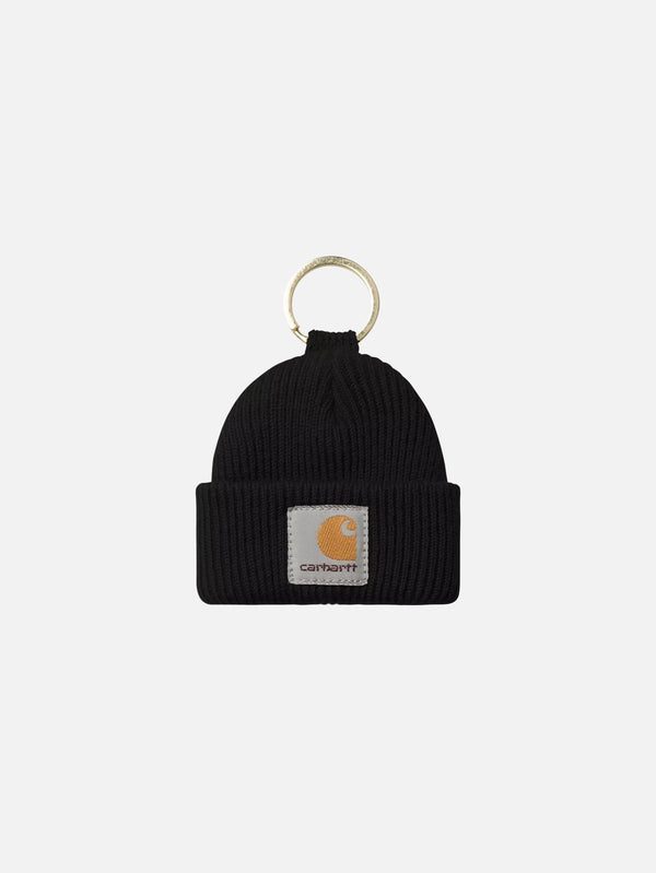CARHARTT WIP, Mini Watch Hat Keychain - Black, ANAHTARLIK, shopi go'da!