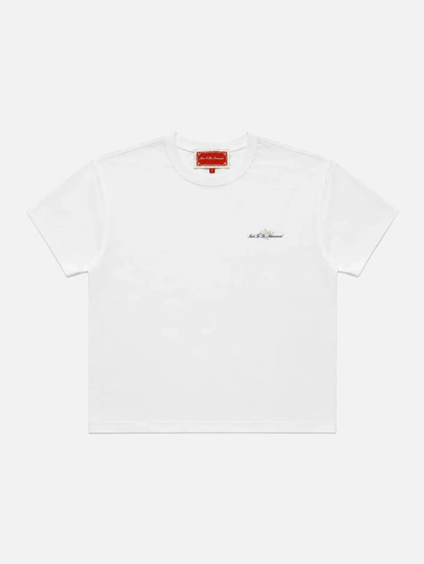 SOON TO BE ANNOUNCED Fig Bloom Tee - White - Uncategorized T-SHIRT