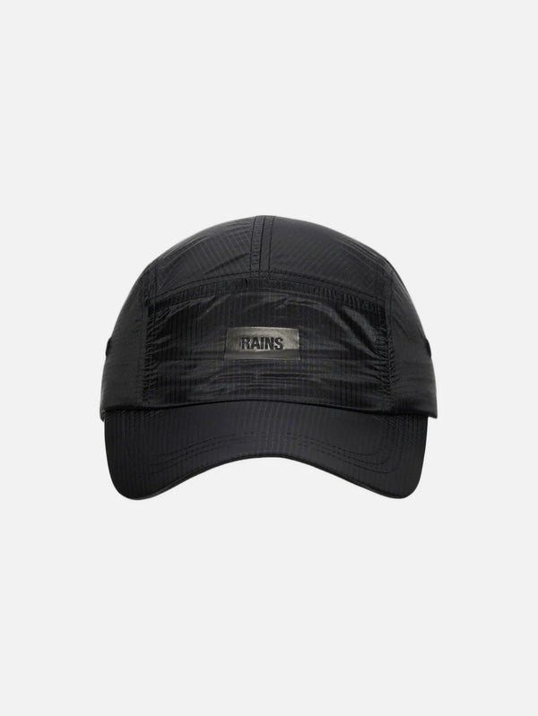 RAINS - ŞAPKA - 5 Panel Ripstop Cap - Black - shopi go'da!.