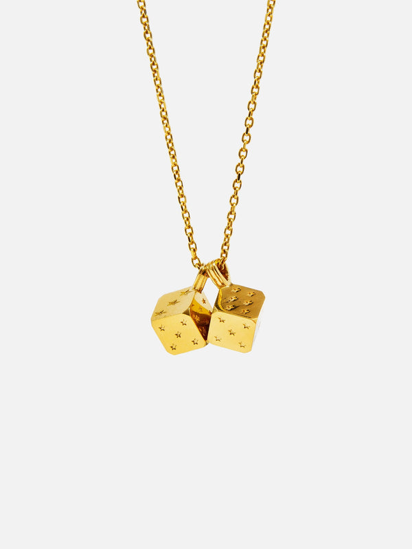 TWOJEYS, Dice Necklace - Gold, KOLYE, shopi go'da!