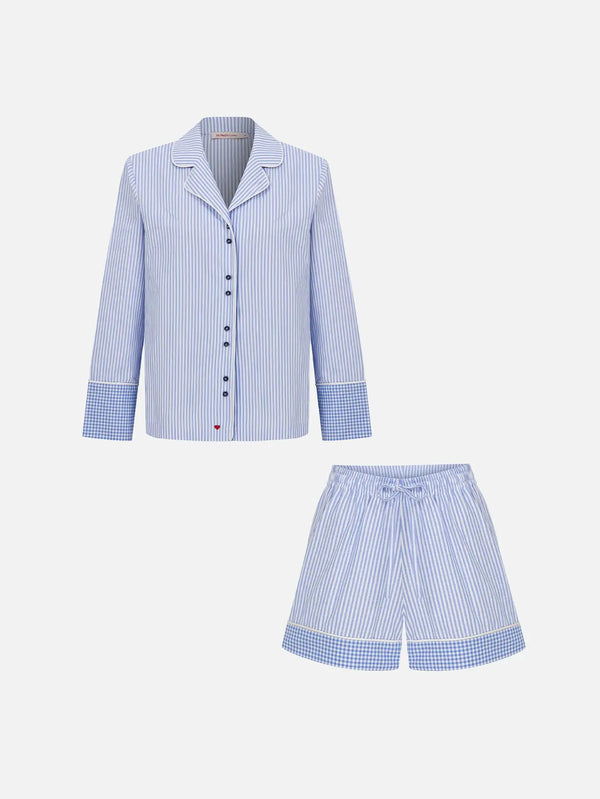 MI MAGIC LOVE Mio Mini Set - Blue Stripep – mavi, önden görünüm
