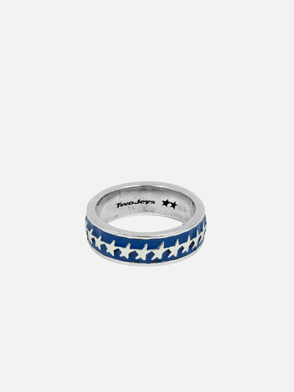 TWOJEYS All-round Icon Ring Blue - Silver - Uncategorized YÜZÜK