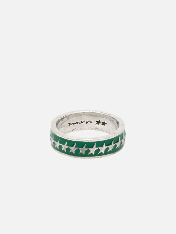 TWOJEYS All-round Icon Ring Green - Silver - Uncategorized YÜZÜK