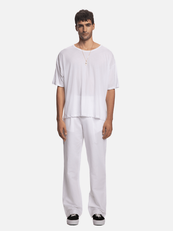 SHOPI GO, Ichiro Pilisiz Pantolon - Beyaz, PANTOLON, shopi go'da!