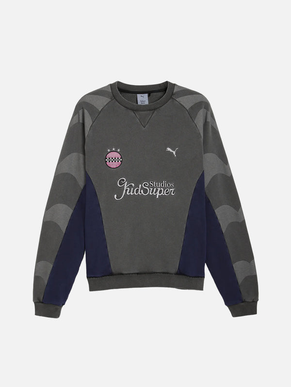 PUMA, PUMA x KIDSUPER Crew - Black, SWEATSHIRT, shopi go'da!