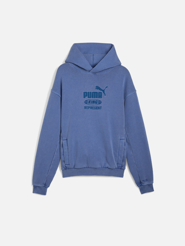 PUMA, Represent x Puma Graphic Hoodie - Blue Dusk, SWEATSHIRT, shopi go'da!