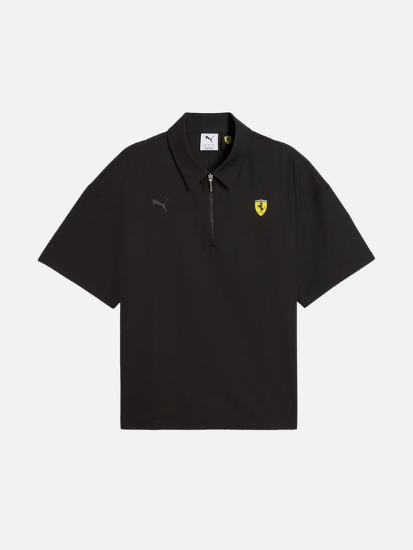 PUMA, Scuderia Ferrari Premium Polo - Black, T-SHIRT, shopi go'da!