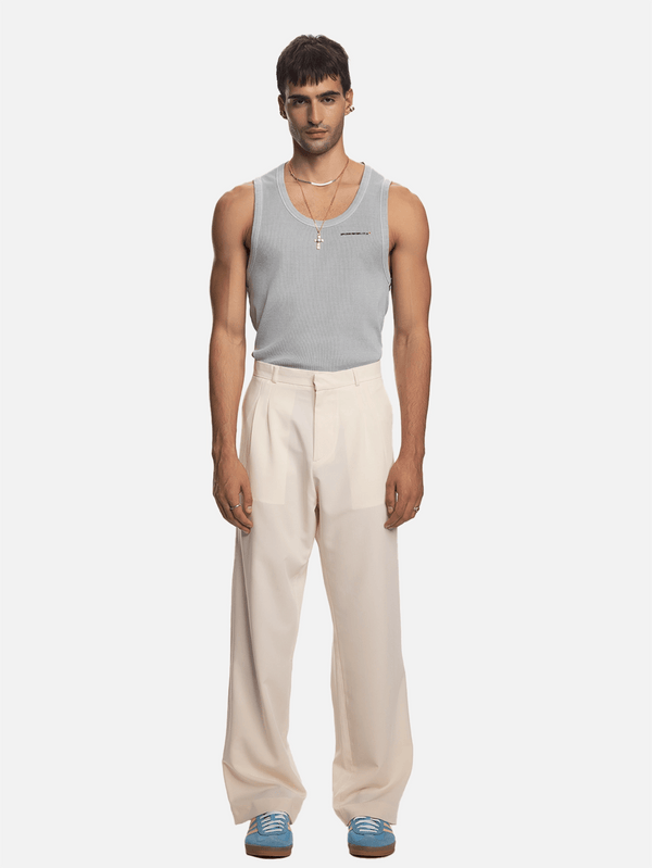 SHOPI GO, Fumi Çift Pili Pantolon - Kırık Beyaz, PANTOLON, shopi go'da!