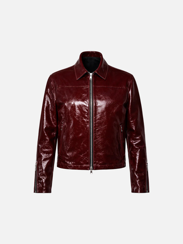 KUNDURA - CEKET - 70's Deri Ceket No.2 W - Bordo - shopi go'da!.