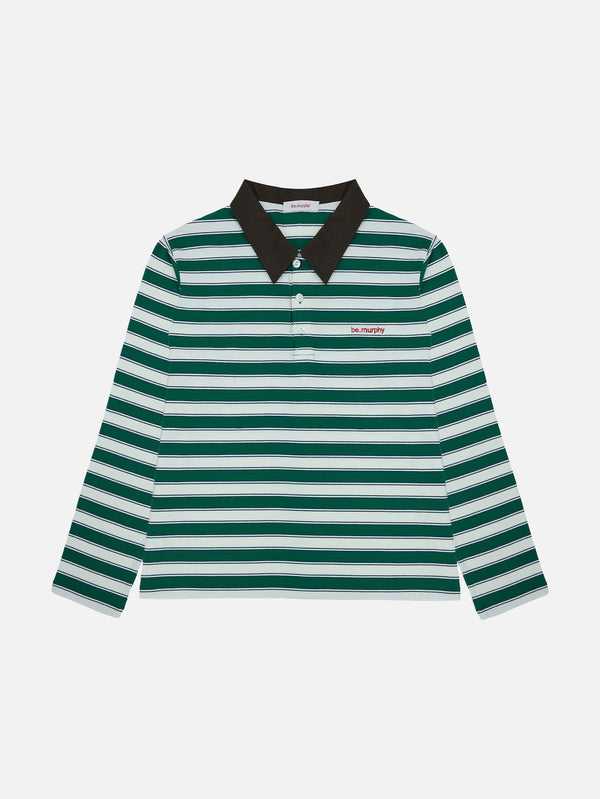 BE.MURPHY, Rugby Shirt - Green/White, T-SHIRT, shopi go'da!