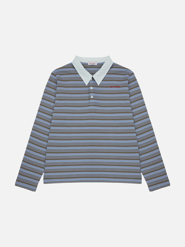 BE.MURPHY, Rugby Shirt - Blue/White, T-SHIRT, shopi go'da!