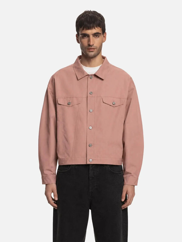 shopi go Kaito Cropped Ceket - Gül Kurusu – gül kurusu, ön görünüm