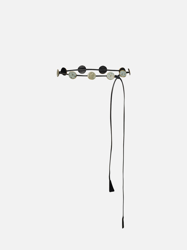 ANEMOIA, Button Belt - Black/Meteroid, KEMER, shopi go'da!