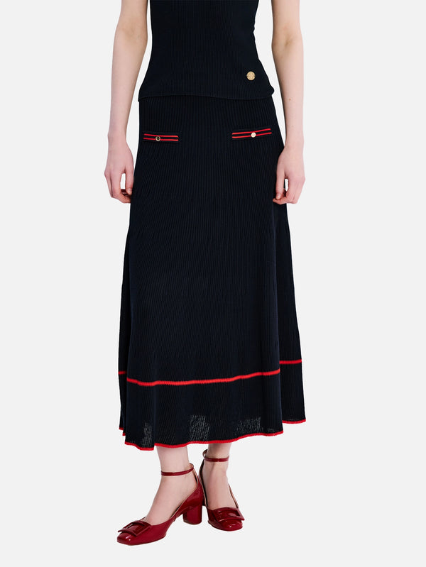 ATELIER 38, Amalfi Skirt - Navy Blue, ETEK, shopi go'da!