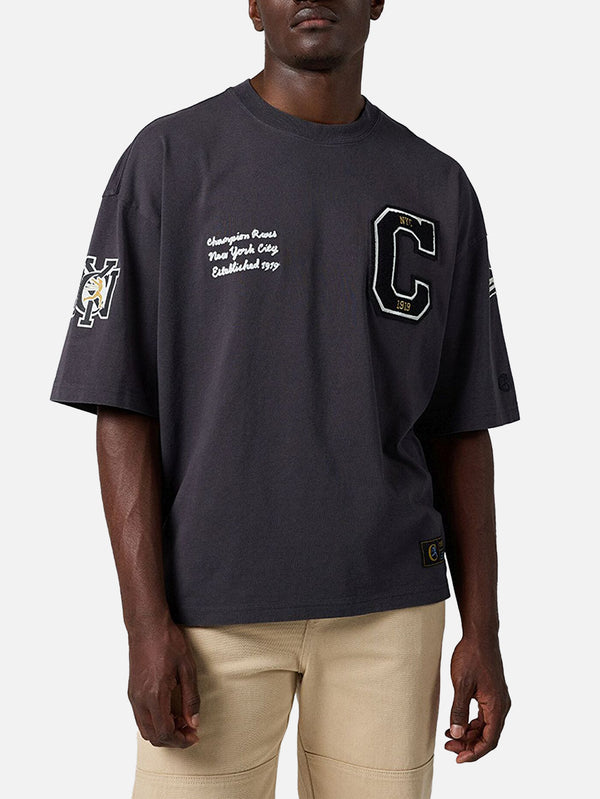 CHAMPION, Crewneck T-Shirt - Washed Black, T-SHIRT, shopi go'da!