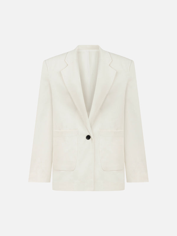 Astra Blazer Jacket - Ecru