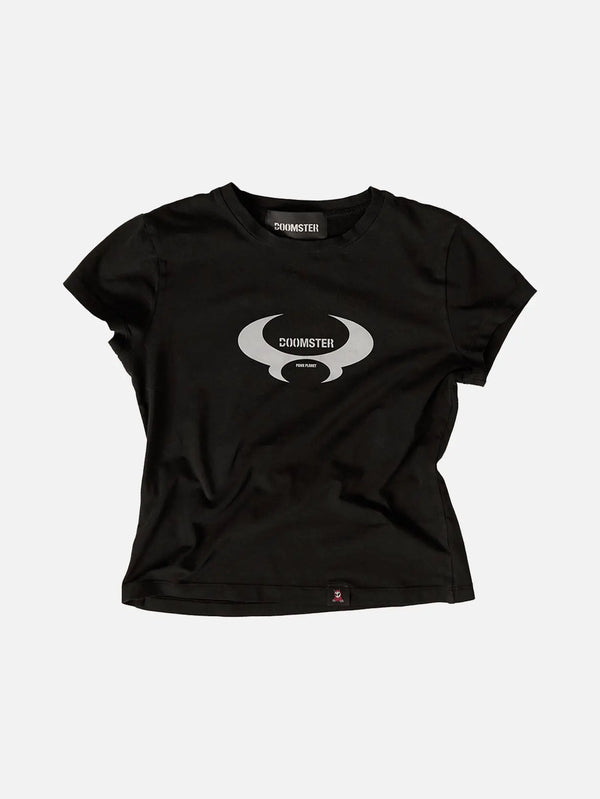 DOOMSTER Baby Tee - Black - Uncategorized T-SHIRT