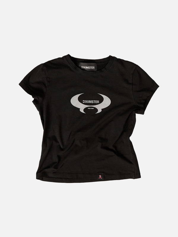 DOOMSTER, Baby Tee - Black, T-SHIRT, shopi go'da!