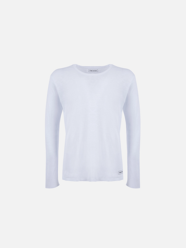 THE STAY LINE, Bobo Uzun Kollu T-Shirt - Beyaz, T-SHIRT, shopi go'da!