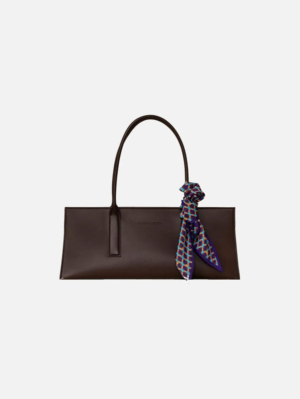 SERENA CARJEN The Jasmine - Chocolate – Chocolate, önden görünüm, fular detayı