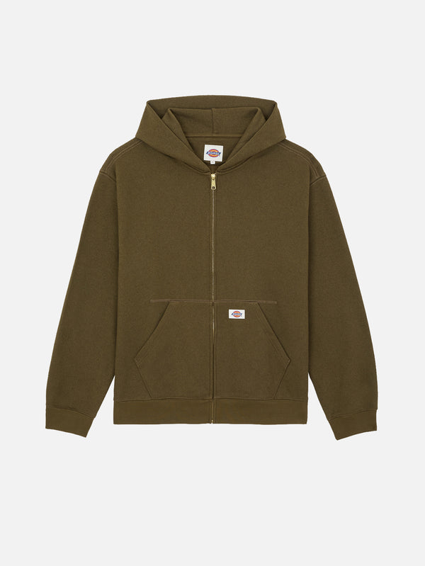 DICKIES, Mineral FZ Hoodie - Military Green, HIRKA, shopi go'da!