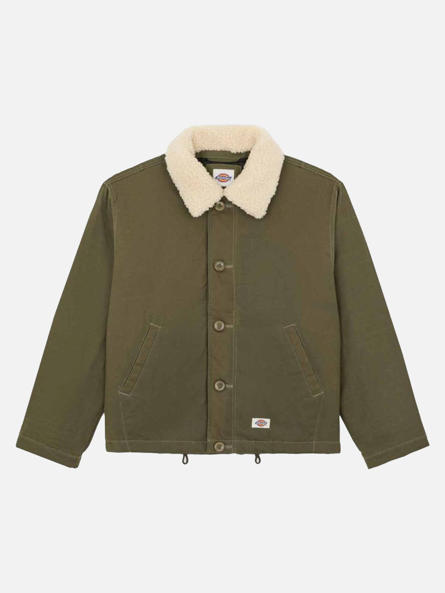 DICKIES Sangrey Waxed Jacket - Military Green DK0A87ODMGR1 - Hızlı