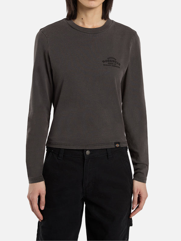 DICKIES, Christiana GD LS Tee - Black, T-SHIRT, shopi go'da!