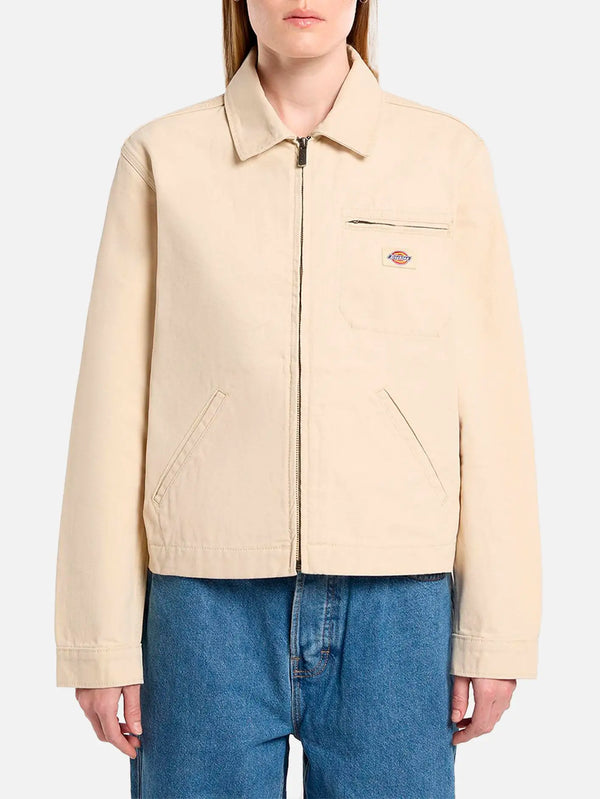 DICKIES Unlined Canvas Painter Jacket W - Wood Ash - Uncategorized CEKET