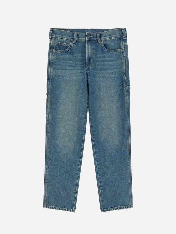 DICKIES 957 Loose Tapered Work Jeans W - Khaki Tinted Blue - Uncategorized PANTOLON