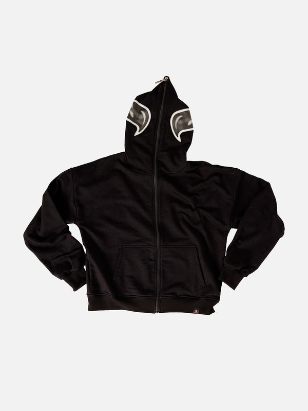 DOOMSTER, Full Zip Up - Black, HIRKA, shopi go'da!
