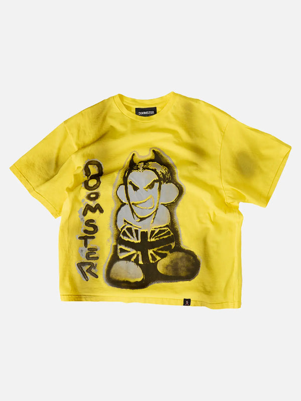 DOOMSTER Girl Tee - Yellow - T-SHIRT