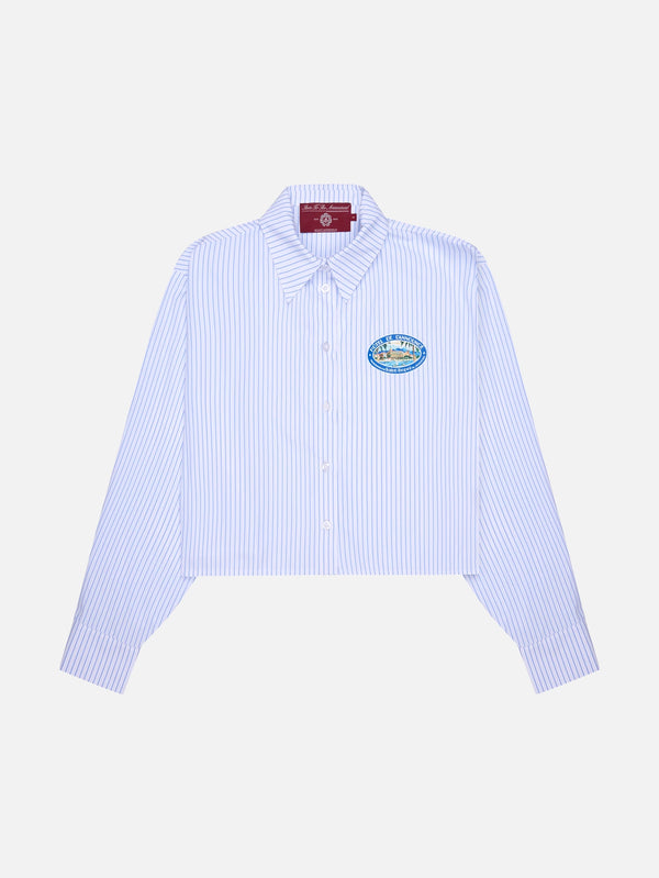 SOON TO BE ANNOUNCED, Hotel De L'Announce Crop Shirt, GÖMLEK, shopi go'da!