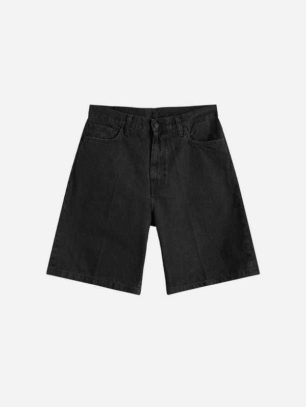 CARHARTT WIP, Landon Short - Black Stone Washed, ŞORT, shopi go'da!