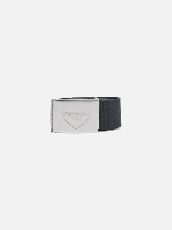 CARHARTT WIP, Heart Clip Belt - Black/Silver, KEMER, shopi go'da!
